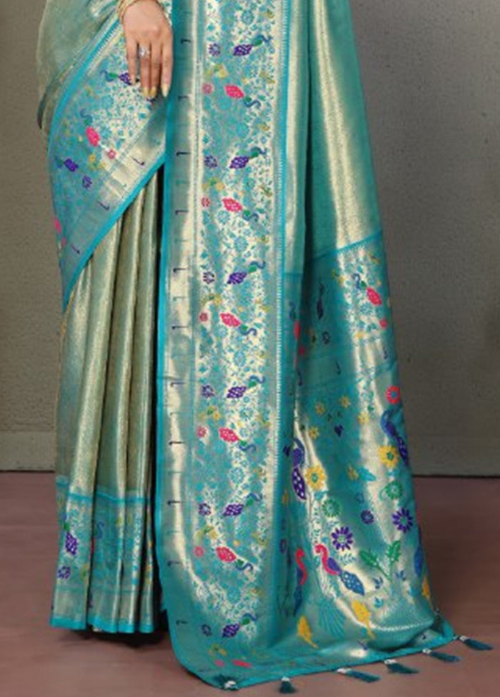 Firoza Banarasi Silk Saree With Blouse Piece Pre Order Online