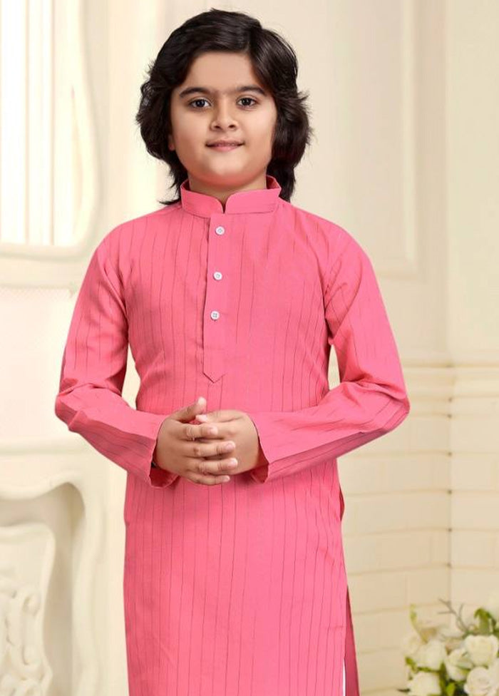 Pink Pure Cotton Kurta Pajama Set Deals Cheap Pice