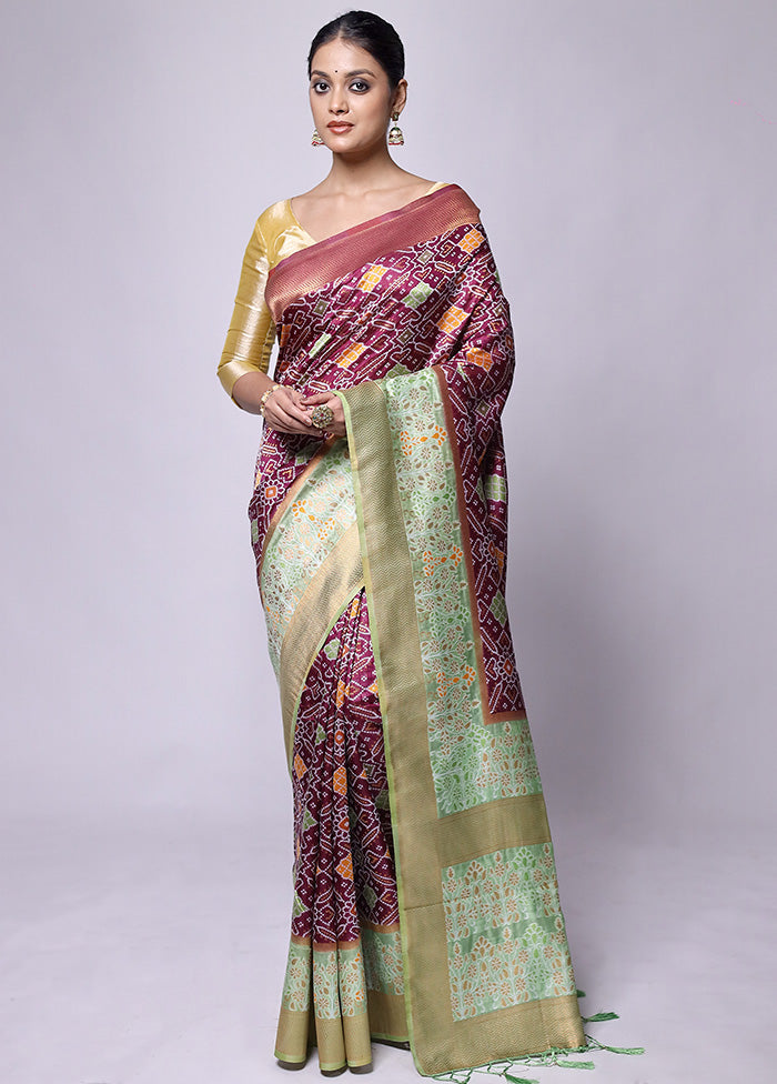 Pink Dupion Silk Saree With Blouse Piece High Quality