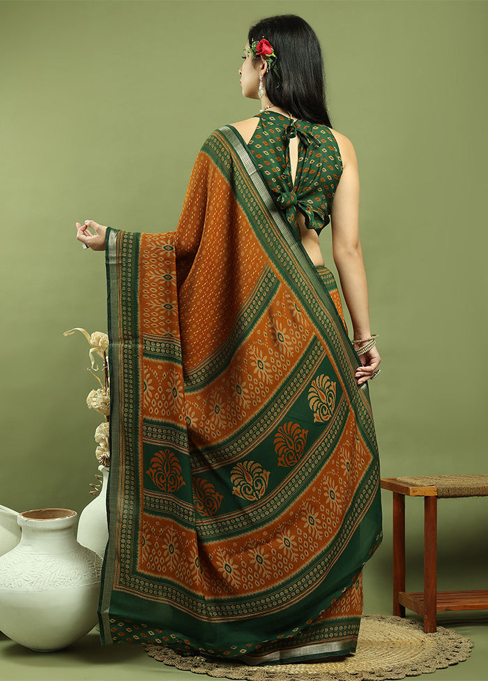 Mustard Dupion Silk Saree With Blouse Piece Discount Fashion Style