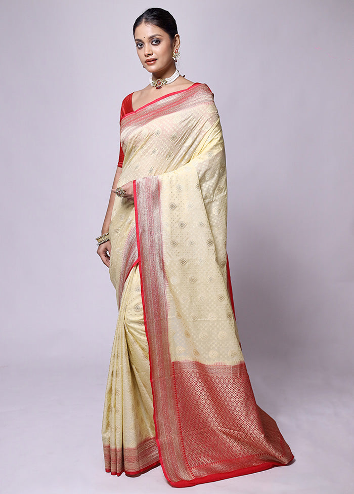 Cream Georgette Saree With Blouse Piece Buy Cheap For Nice