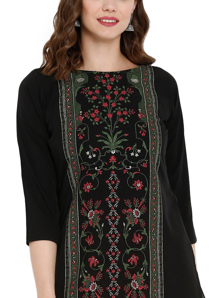 Black Readymade Silk Kurti Cheap Brand New Unisex