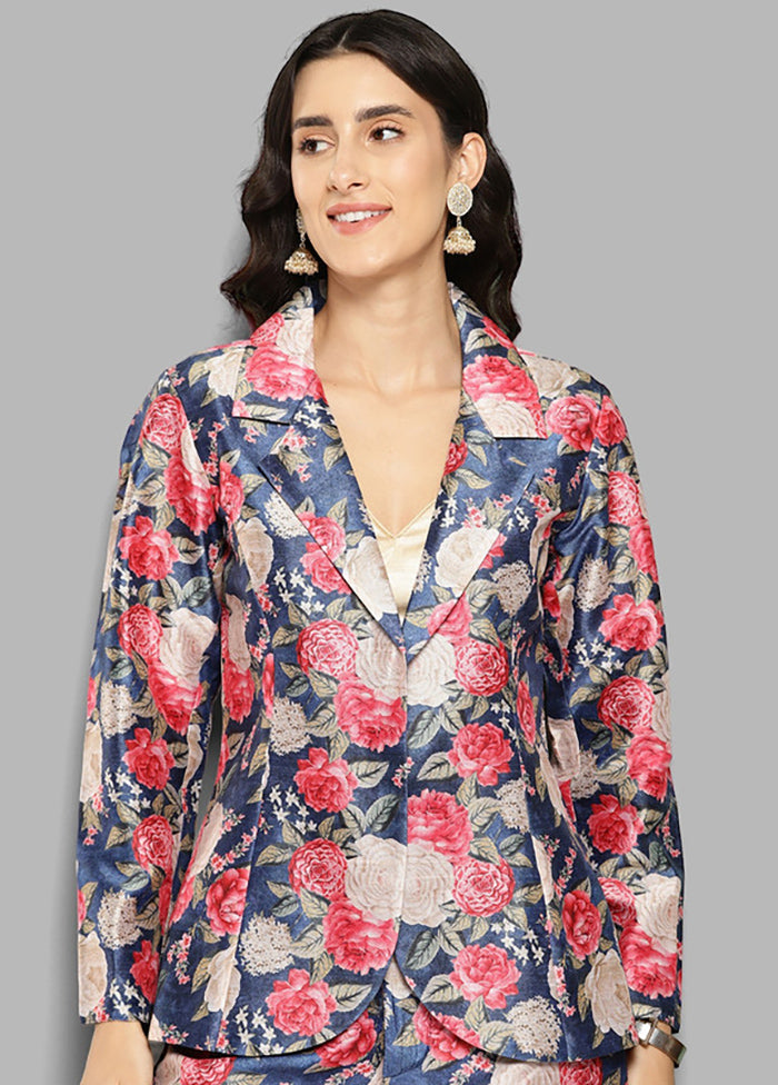 2 Pc Blue Readymade Silk Coat Set Sale Finishline