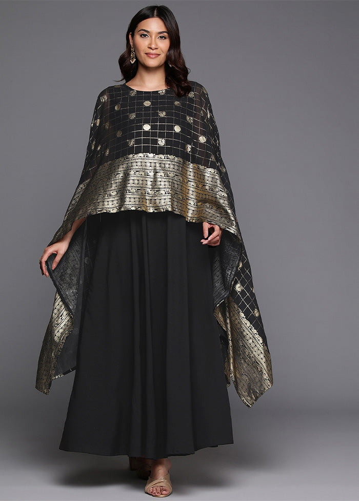 Black Readymade Polyester Indian Dress Enjoy Online