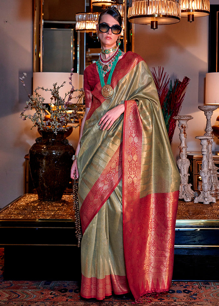 Multicolor Spun Silk Saree With Blouse Piece Clearance Manchester Great Sale