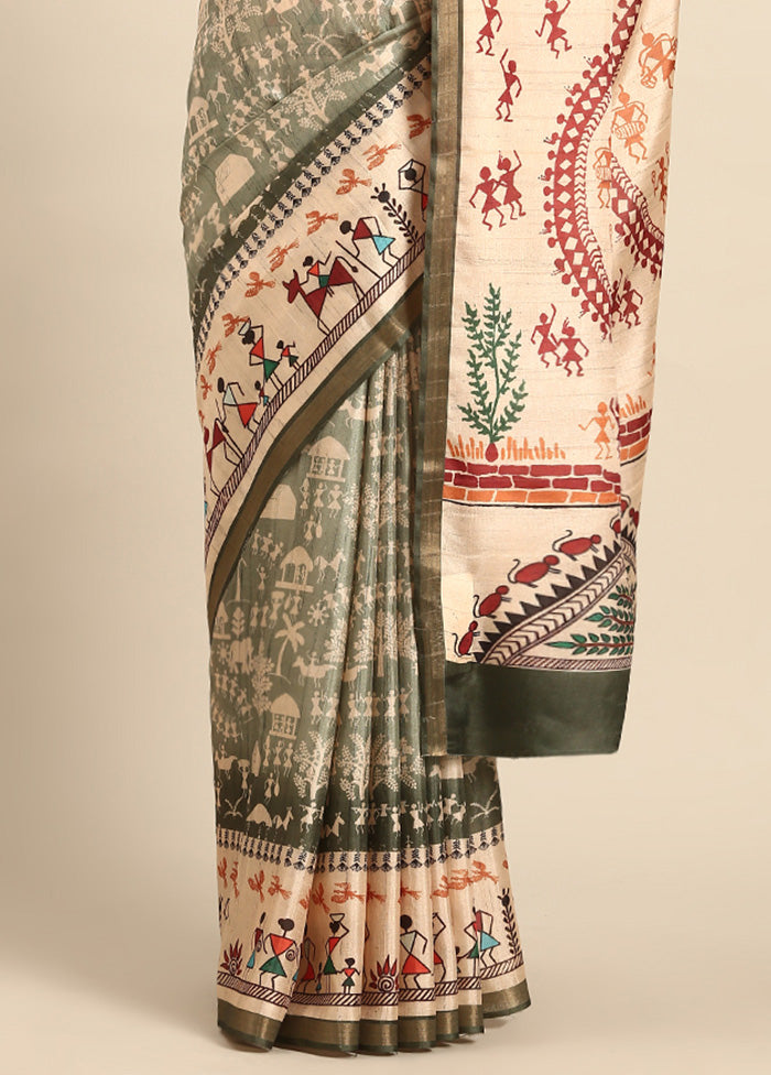 Green Cotton Saree With Blouse Piece Tumblr Online