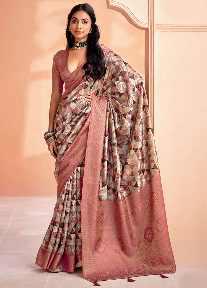 Rust Organza Saree With Blouse Piece Cheap Shop