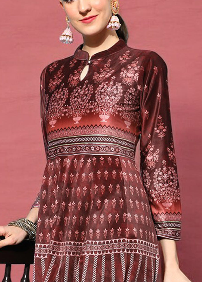 Wine Readymade Velvet Kurti Cheap Wiki