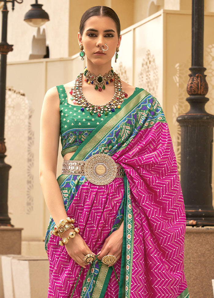 Pink Dupion Silk Saree With Blouse Piece Free Shipping Tumblr