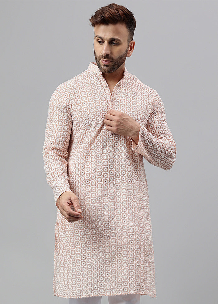 2 Pc pink Viscose Kurta Pajama Set Sale In China