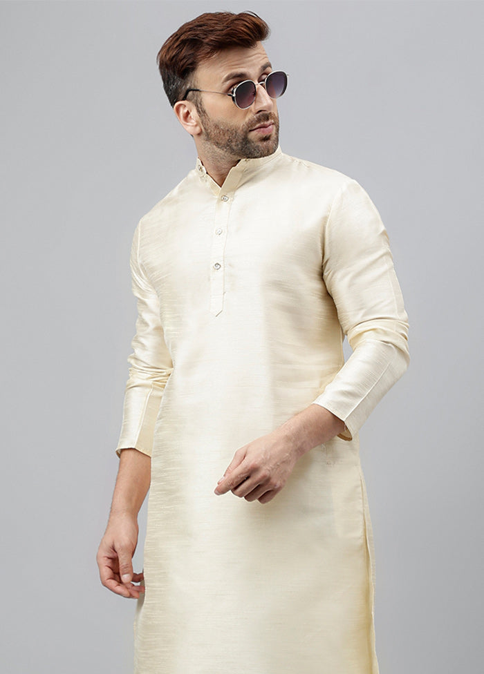 2 Pc Off White Dupion Silk Kurta Pajama Set Clearance Amazon