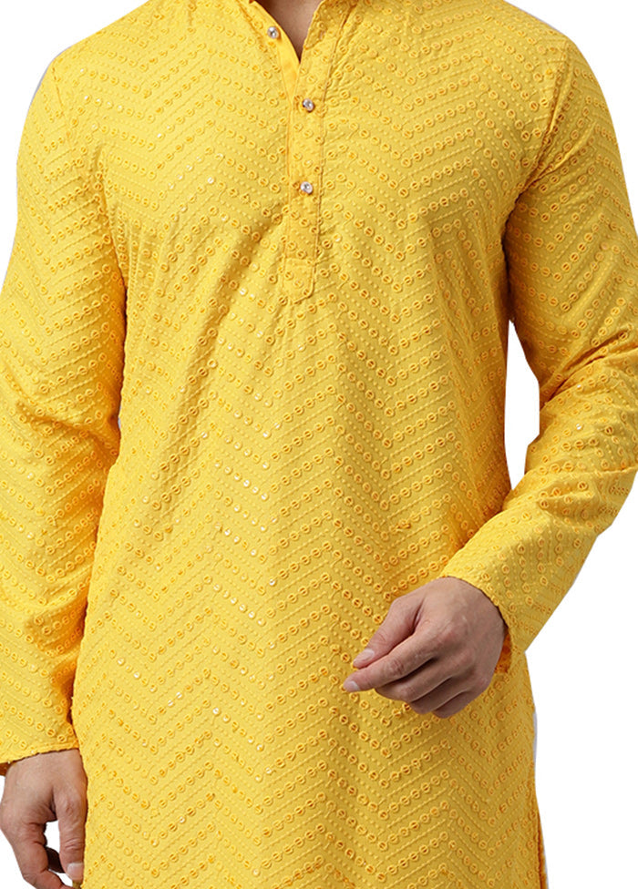 2 Pc Lemon Silk Kurta Pajama Set Pay With Visa Sale Online