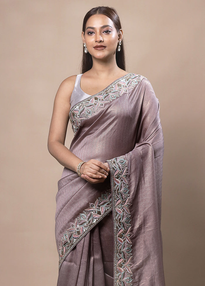 Pink Silk Saree With Blouse Piece Cheap Sale The Cheapest