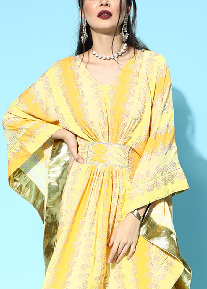 Yellow Readymade Viscose Kurti Buy Cheap For Nice