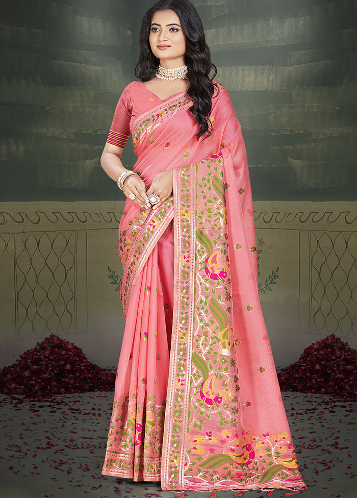 Multicolor Cotton Saree With Blouse Piece Cheapest