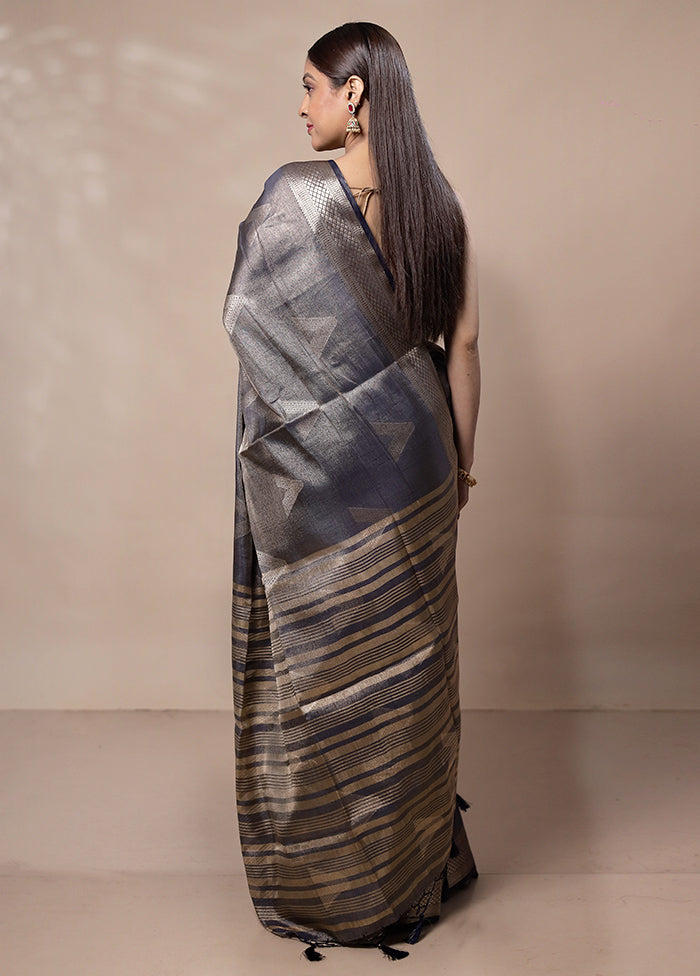 Blue Tissue Silk Saree With Blouse Piece Buy Cheap Countdown Package