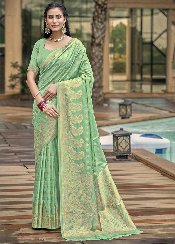 Multicolor Dupion Silk Saree With Blouse Piece Outlet Top Quality