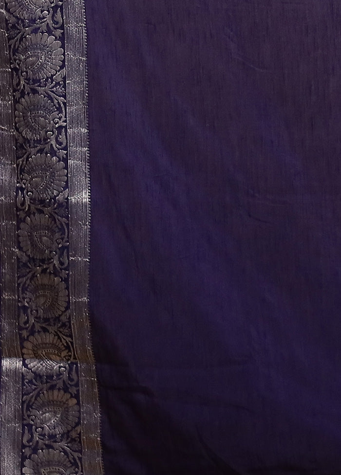 Blue Dupion Silk Saree With Blouse Piece Buy Cheap Cost