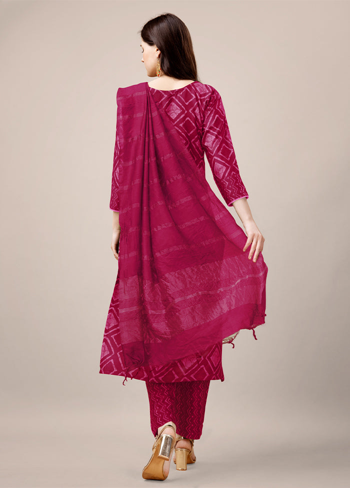 3 Pc Pink Readymade Rayon Suit Set Buy Cheap Popular