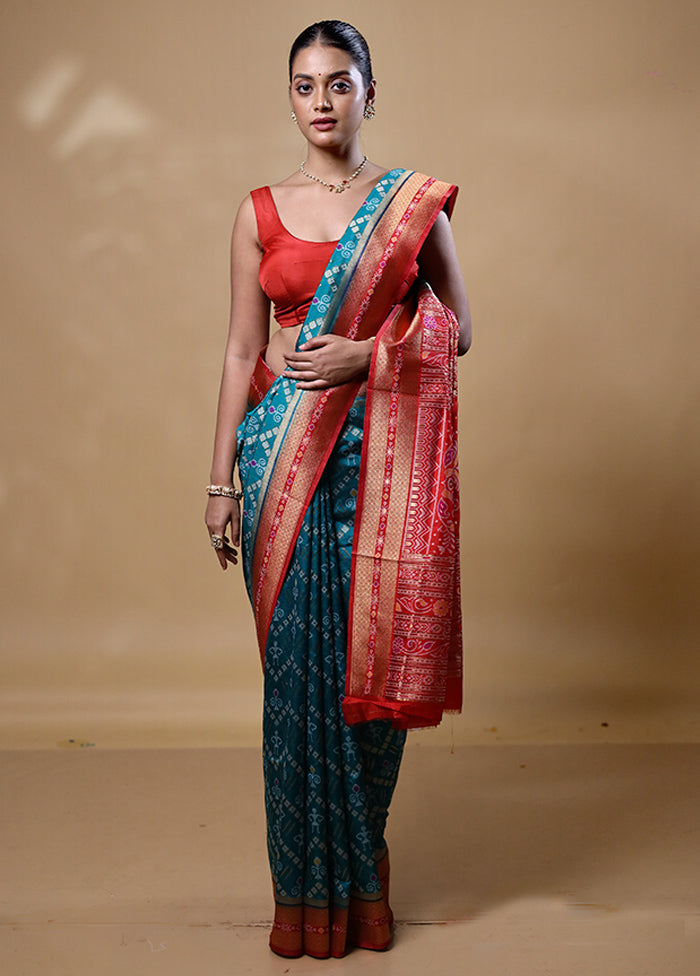 Blue Dupion Silk Saree With Blouse Piece Low Pice Fee Shipping Cheap Online