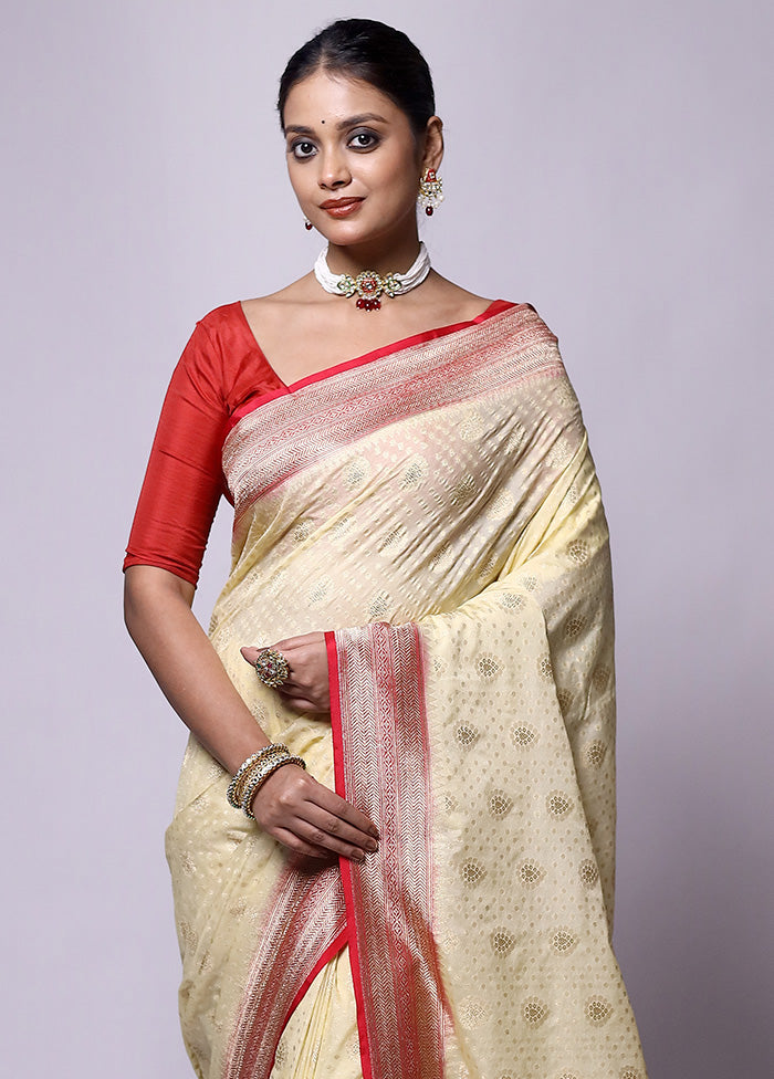 Cream Georgette Saree With Blouse Piece Buy Cheap For Nice