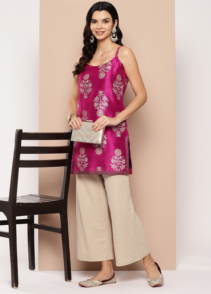 Pink Readymade Silk Tunic Clearance Hot Sale