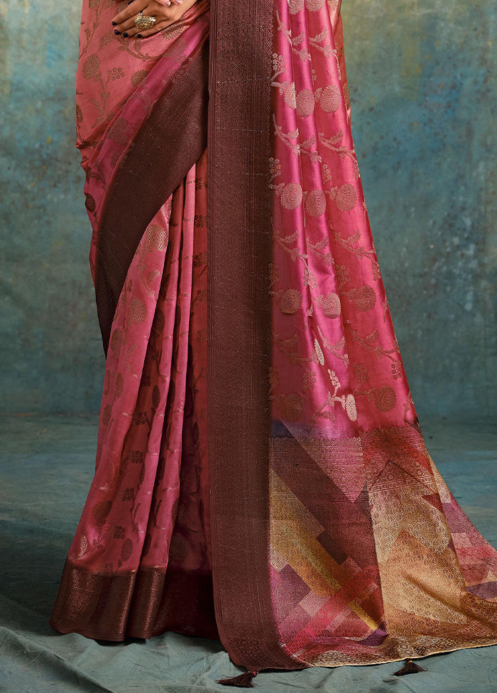 Multicolor Spun Silk Saree With Blouse Piece Grey Outlet Store Online