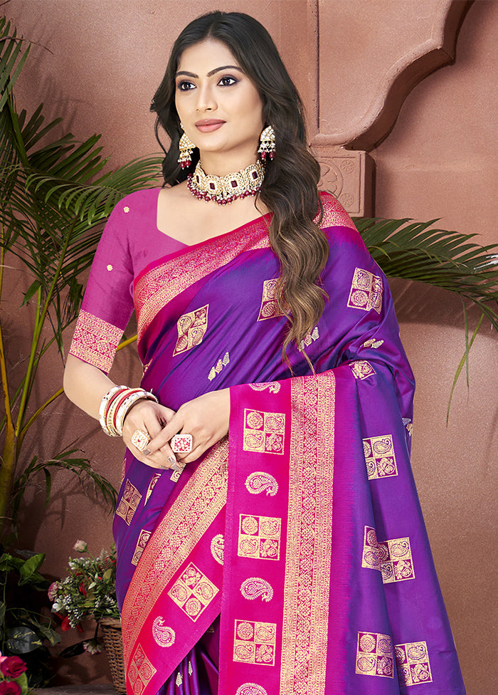 Lavender Dupion Silk Saree With Blouse Piece Outlet Find Great