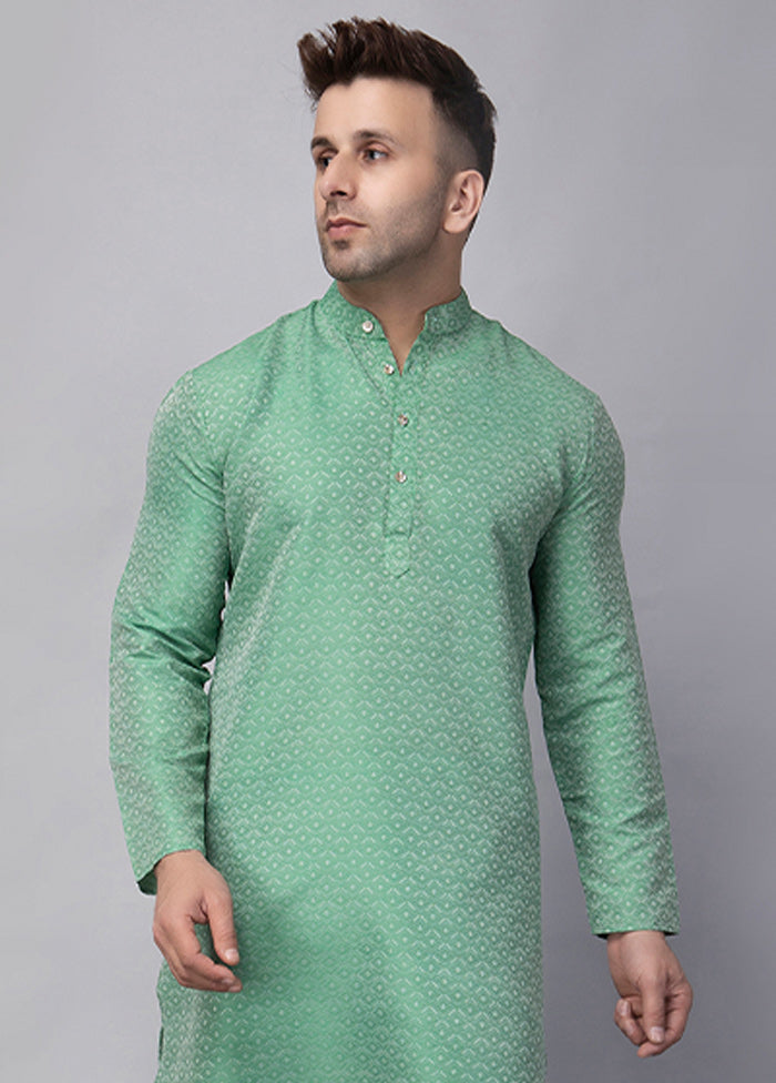 2 Pc Green Viscose Kurta Pajama Set Buy Cheap Very Cheap