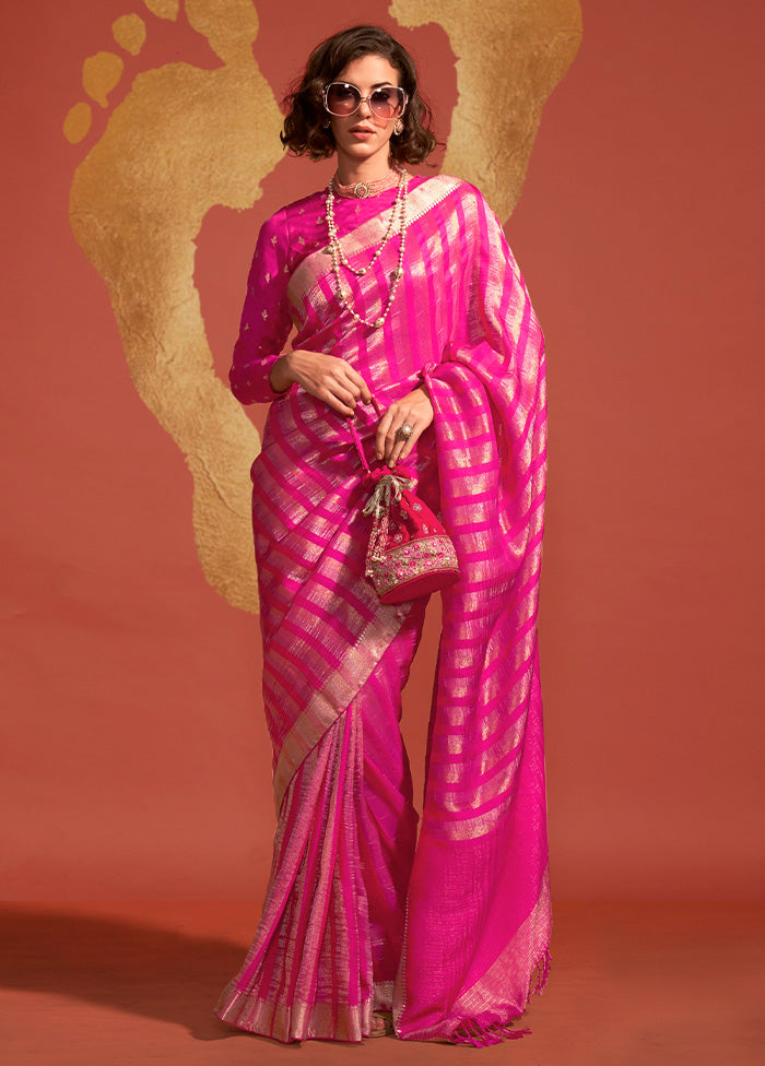 Rani Spun Silk Saree With Blouse Piece How Much Online