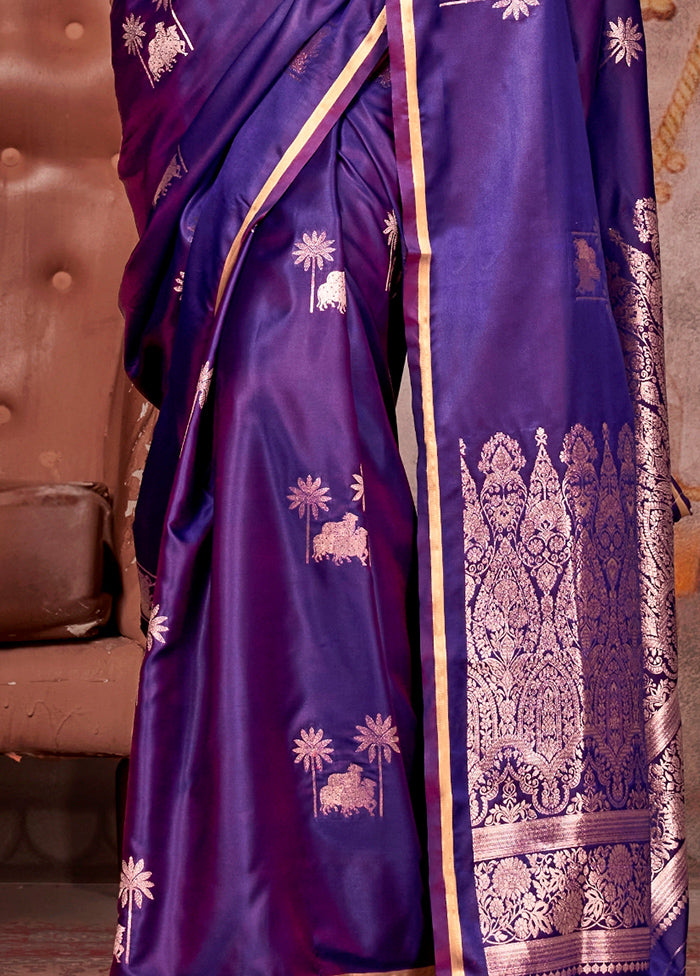 Wine Spun Silk Saree With Blouse Piece Sast Cheap Pice