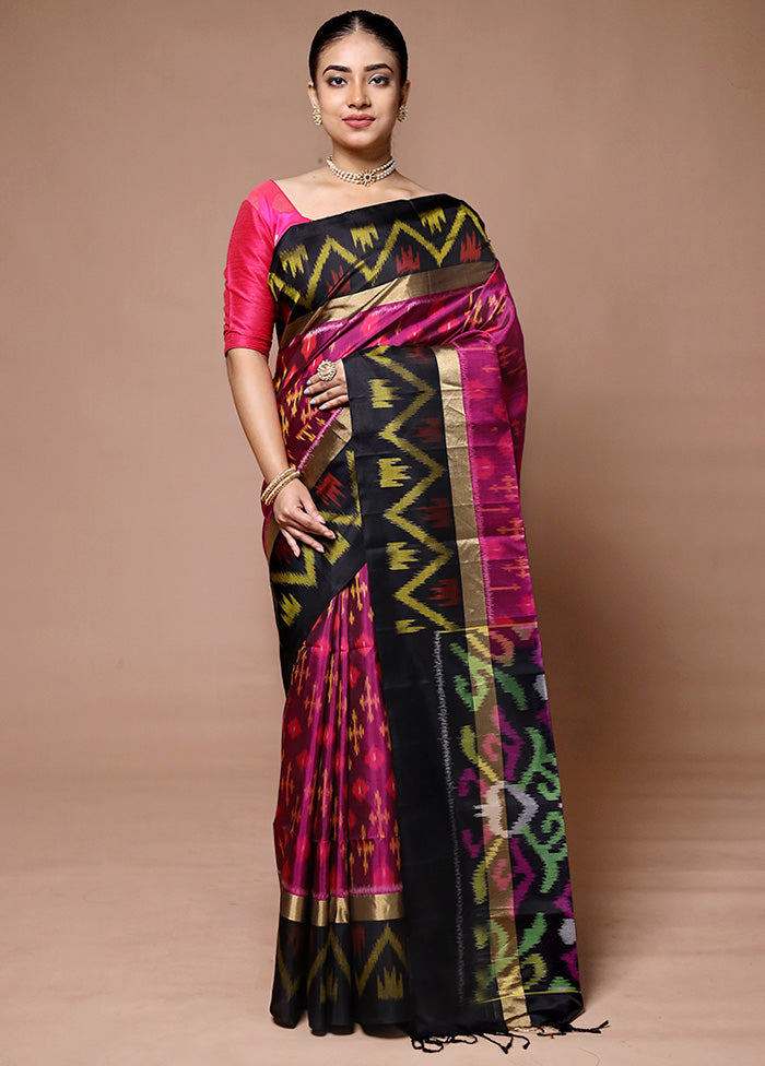 Pink Handloom Kanchipuram Pure Silk Saree With Blouse Piece Buy Cheap With Credit Card