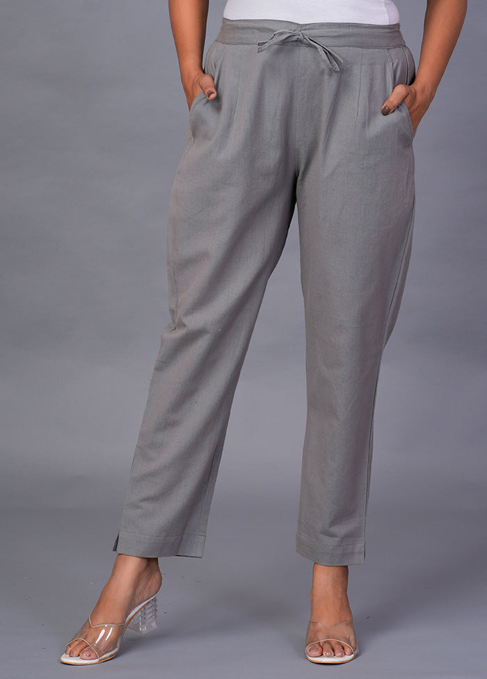 Grey Cotton Festive Pant Cheap Sale 2025