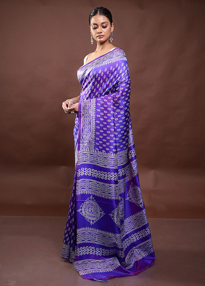 Blue Pure Bishnupuri Silk Saree Without Blouse Piece Clearance Fashionable