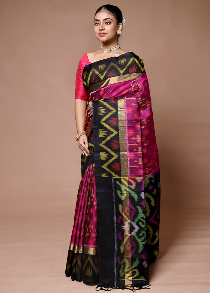 Pink Handloom Kanchipuram Pure Silk Saree With Blouse Piece Buy Cheap With Credit Card