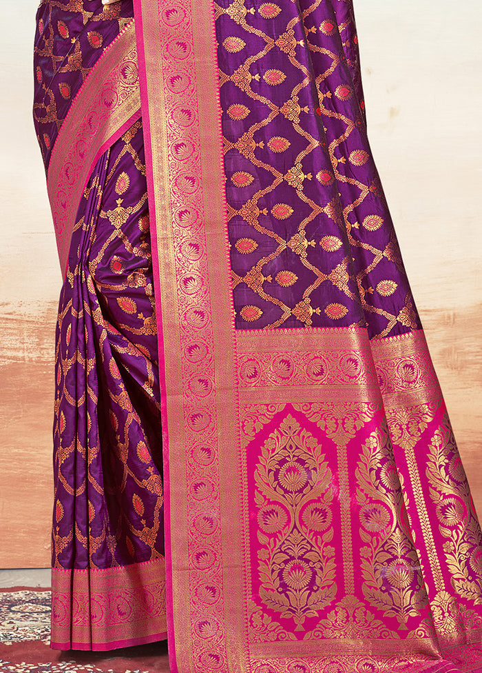 Wine Dupion Silk Saree With Blouse Piece Outlet