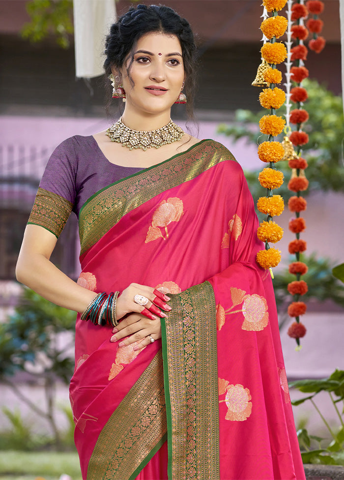 Rani Dupion Silk Saree With Blouse Piece Find Great Online