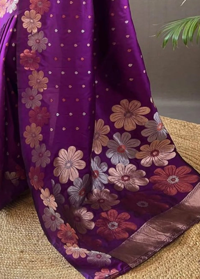 Rani Banarasi Silk Saree With Blouse Piece Outlet Amazing Pice