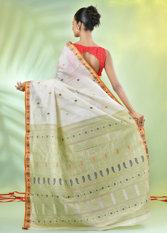 Off White Tussar Silk Texture Motifs Woven Saree Without Blouse Piece How Much Online