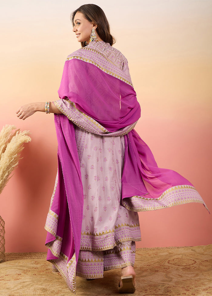 3 Pc Pink Pure Readymade Silk Suit Set Cheap Sale Pick A Best