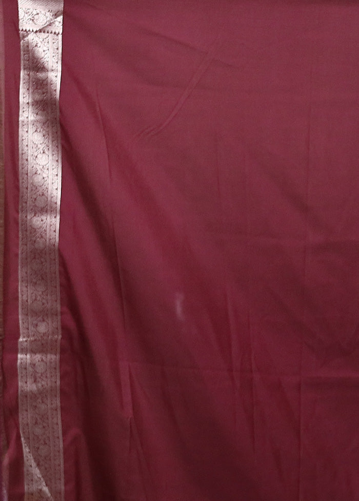 Wine Uppada Silk Saree With Blouse Piece Ebay Cheap Pice