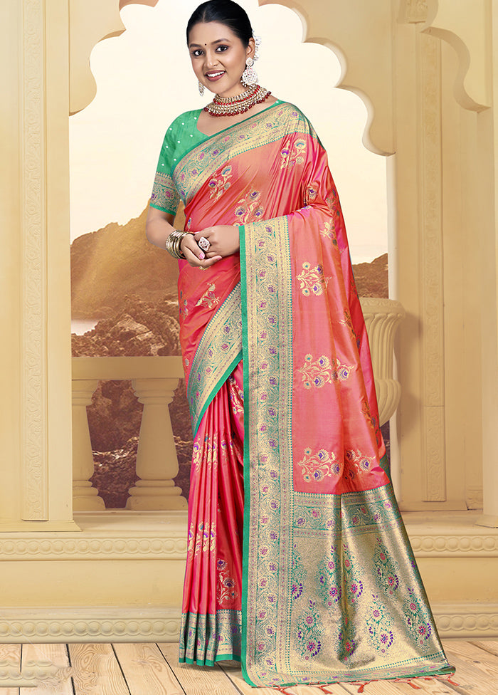 Multicolor Dupion Silk Saree With Blouse Piece Sale 100% Original