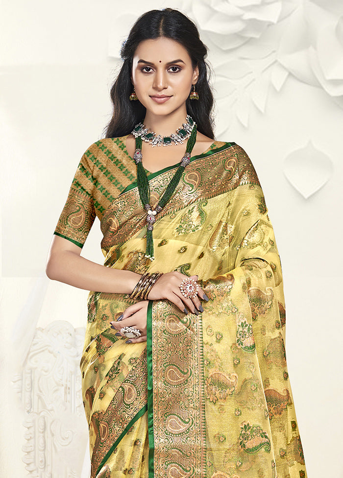 Multicolor Organza Saree With Blouse Piece Very Cheap