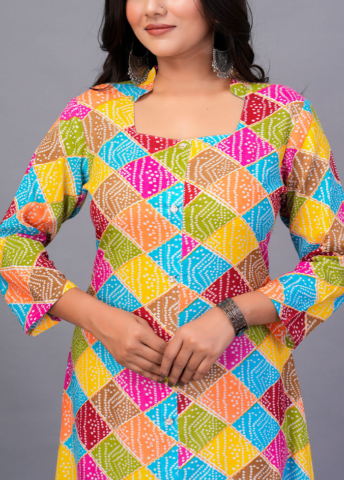 Multicolor Readymade Rayon Kurti Recommend Cheap Online