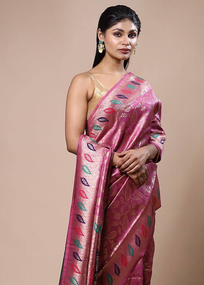 Purple Dupion Silk Saree With Blouse Piece Outlet Looking For