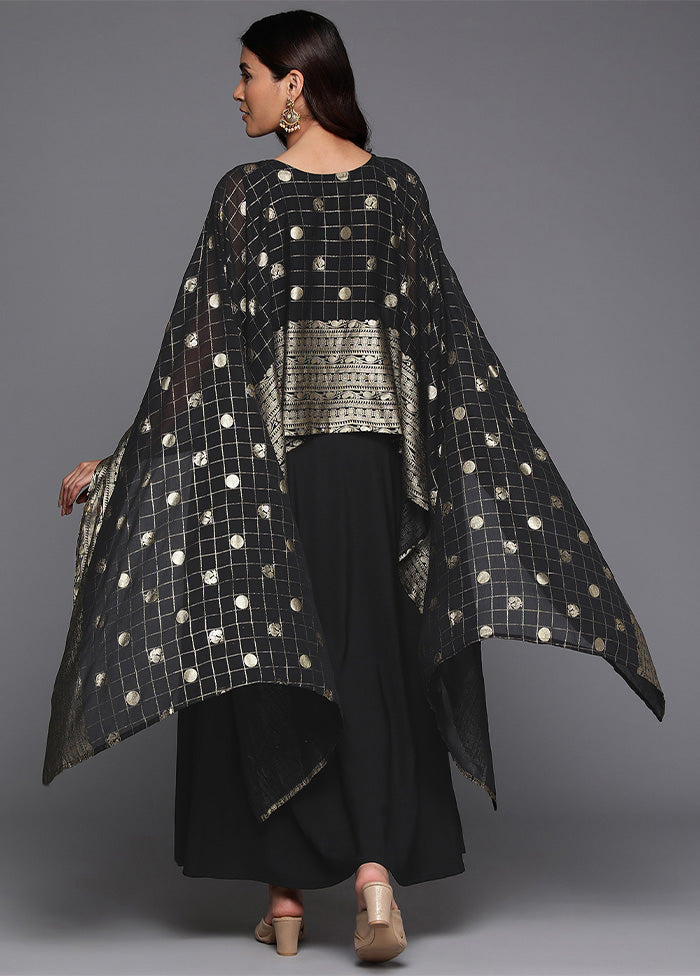 Black Readymade Polyester Indian Dress Enjoy Online