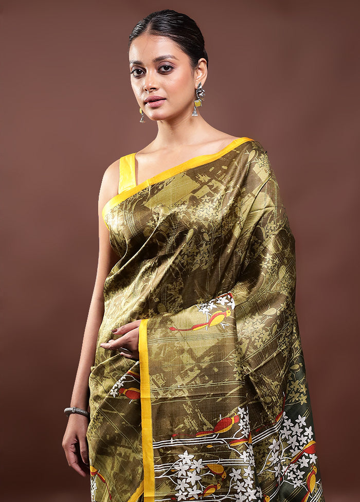 Multicolor Printed Pure Silk Saree Without Blouse Piece Buy Cheap Explore