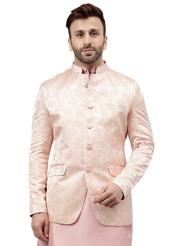 Pink Viscose Jacquard Blazer Cheap Tumblr