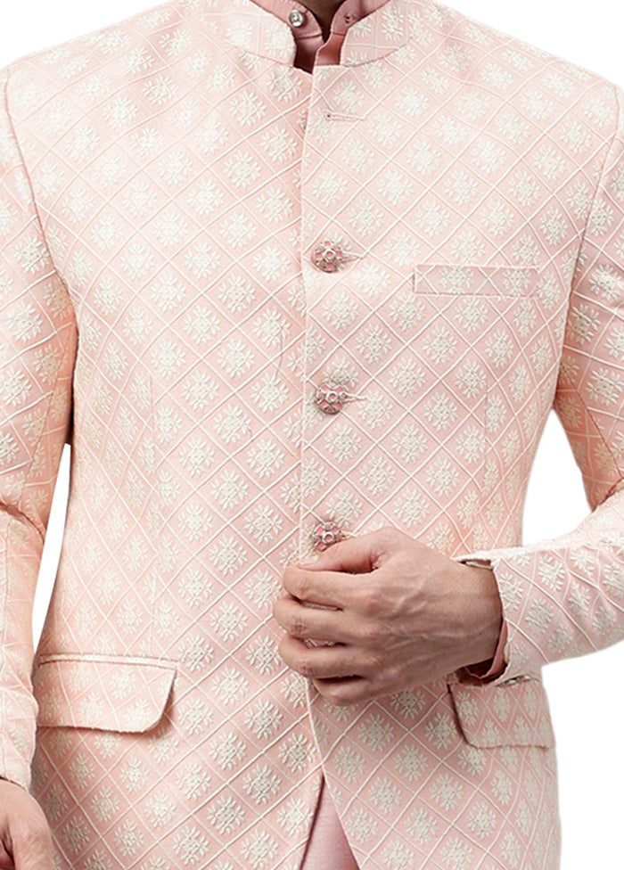 Pink Viscose Jacquard Blazer Websites Cheap Pice