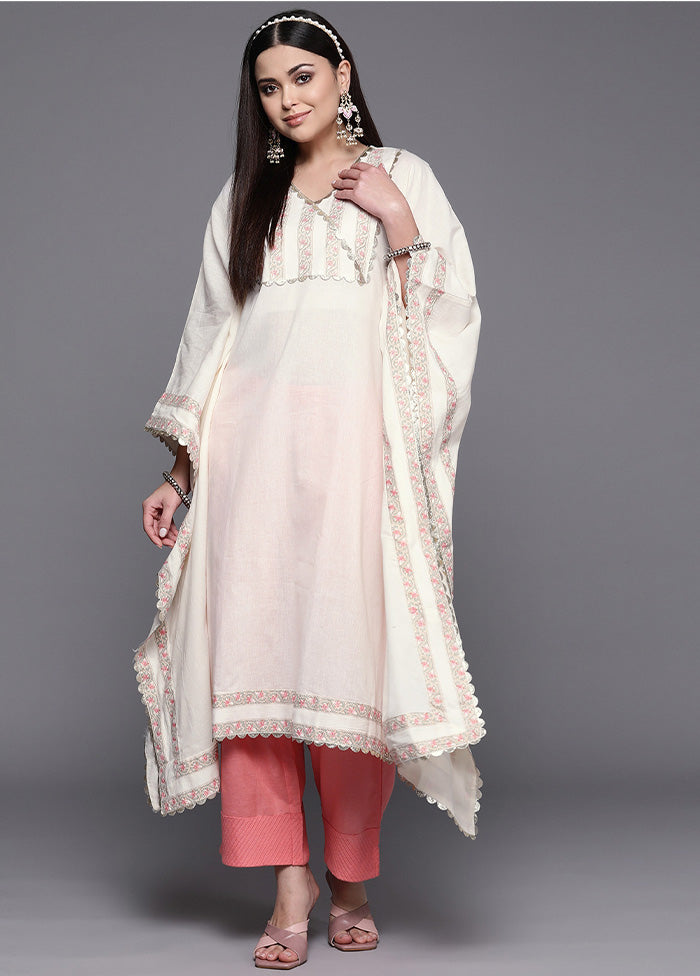 Off White Readymade Cotton Kurti With Paypal Cheap Online